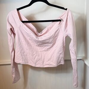 Garage Light Pink Long Sleeve Top